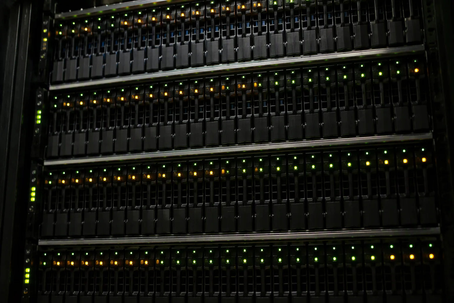 High-density storage array with drive bays