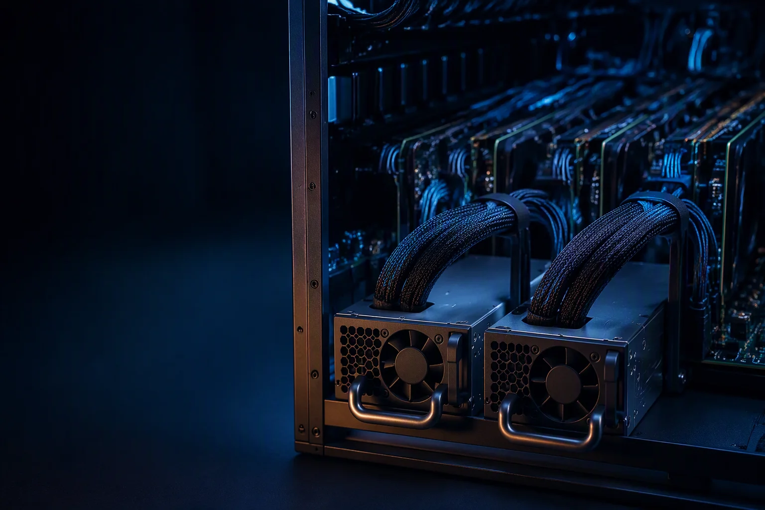 CRPS power supplies installed in a GPU compute node