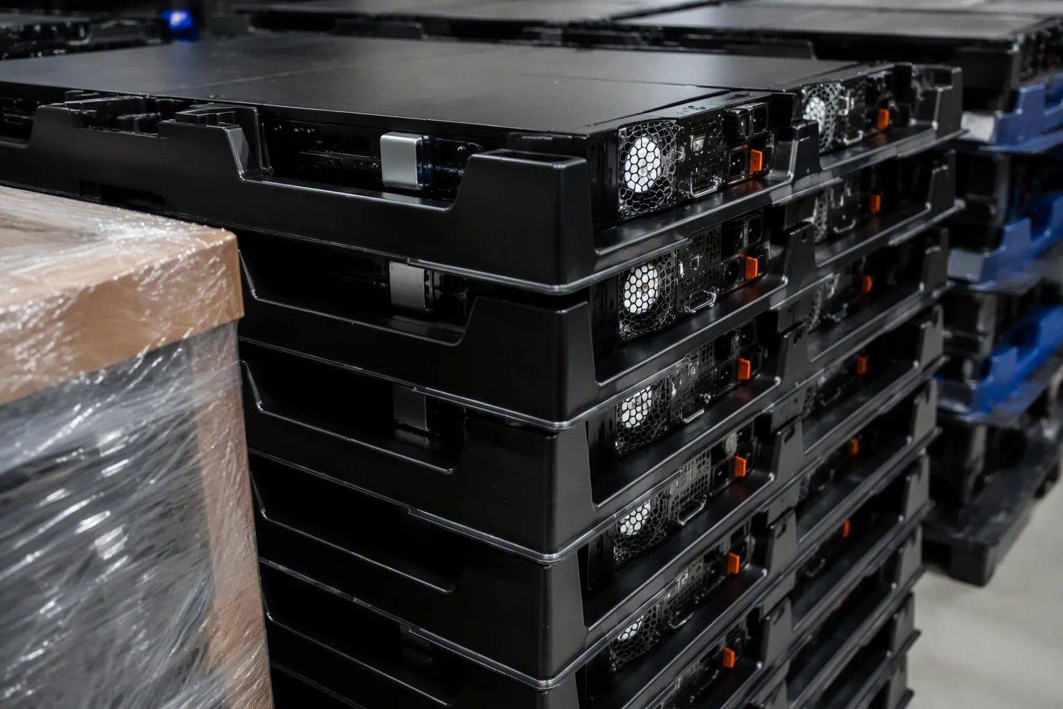 1300W CRPS power supply with custom airflow duct in a storage chassis test setup